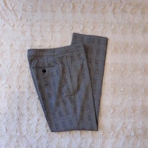 Talbots Black and White Plaid Windsor Pant in Size 6.  Worn Twice